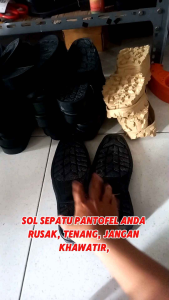 Sol Sepatu Pantofel Panjang PDH Panjang Pria Karet Anti Slip Empuk