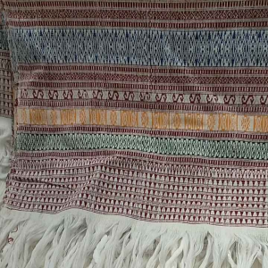 Bahan ulos ragi hidup kombinasi dress atau kemeja etnik batak toba