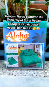 SPREI LADY ROSE  ALOHA Polos Emboss Ukuran 180 X 200 Tinggi 20 cm KING B2 Warna Terbaru Terlaris pilihan