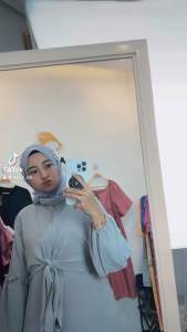 Gamis Crinkle Premium Model ke 3 Busui Friendly