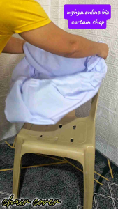 glamour chair cover for monoblock plastic chair ( tela pangcover) use for catering service for any party/ occassions dining chair cover