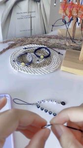 Phone Strap Custom Nama Dan Inisial Dua Layers