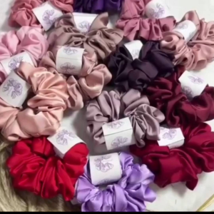 Mulberry Silk Scrunchie (Part 3) for Women Premium Stretchable Long-Lasting Elastic Hair Tie Multiple Colors | CONY