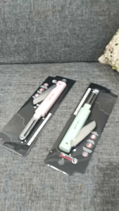 SHUMA Pisau 2in1 Lipat Paring Knife Peeler Dengan Bahan Stainless Steel Berkualitas Tinggi & Gagang Nyaman untuk Buah dan Sayur