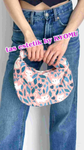 KYOMU" Tas Tangan/handle wanita Jessy the canvas Free Box