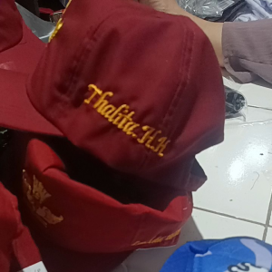 Topi seragam sekolah SD laki laki perempuan bisa bordir nama suka suka topi sekolah sabuk sekolah