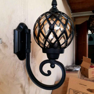 Garansi Lampu dinding outdoor waterproof Kode 1210 WA/S Hitam Tahan Air - Anti Karat