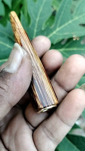 Pipa Once Kayu Gaharu Asli Kalimantan Motif Segi 8