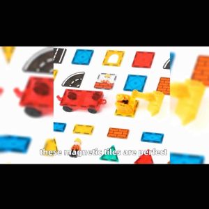 SG Kebo STEM Construction Magnetic Tiles Set Strong Magnet Power Vehicles Excavator Building Blocks Toy for Kids Educational Gift for Children Birthday