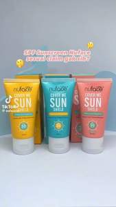 Nu face sunscreen spa 30+++ kuning pink sunscreen nuface