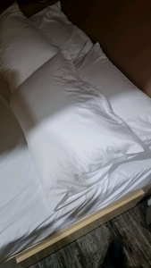 Deep-Pocket Brushed Cotton 4in1 Hotel Bedsheet Set (Flat Sheet Fitted Sheet 2 Pillowcases) – Budget Hotel & Staycation Bedsheet Soft & Durable Affordable Hotel Bedsheet PH