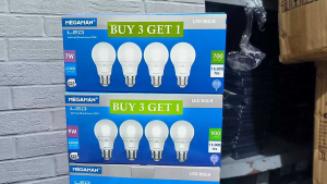 MEGAMAN PAKET ISI 4PCS LAMPU LED BULB 7W 9W 12 WATT CAHAYA PUTIH BOHLAM BERGARANSI 2 TAHUN BAGUS KUALITAS TERBAIK