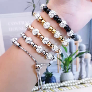 Gelang Serut Titanium Boba Permata 0623aaa