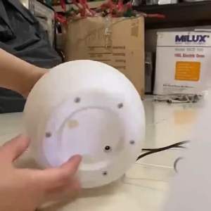 SECOND HAND* Rechargeable Colour Changing LED Egg Shaped Water Droplets Shape Light