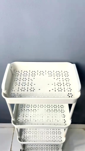 (COD) RAK SUSUN 4 DILENGKAPI RODA/RAK TROLI SUSUN 4 MULTIFUNGSI TERLARIS