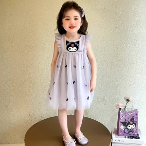 New Arrival Kuromi Melody Baby Girl Summer Dress Princess Dress