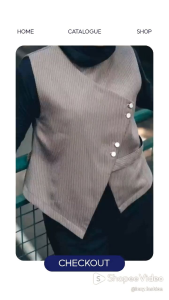 Luna Vest Rompi Wanita Vest korean style Rompi Wanita Kekinian