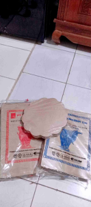 kertas alas nasi bulat kembang per 150 helai