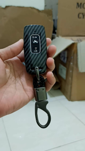 Gantungan Kunci+Cover Remot Carbon Pcx 160 Adv 160 Stylo 160 Vario 160 New Scoopy 2023-2025