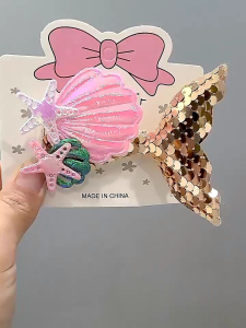 Jepit Rambut Anak Perempuan Motif Mermaid Pernak Pernik