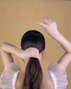 Kẹp tóc hoa hồng vải ren thêu cặp tóc sau đầu tiểu thư nhẹ nhàng nữ tính