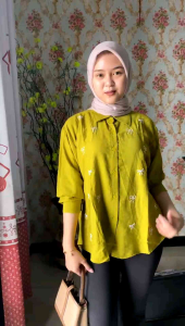 Blouse Wanita Bordir Pita & Kemeja Wanita POLO LINEN