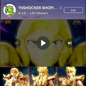 [15cm] BLOKEES ORIGINAL SAINT SEIYA Champion Class Version Golden Saint MU AIOLIA MIRO 圣斗士 Building Blocks Movable Toys