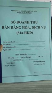 Sổ doanh thu bán hàng hóa dịch vụ (S1a-HKD) cho hộ kinh doanh dưới 1 tỷ - IN 02 mặt - 50 tờ khổ A4- 31 dòng
