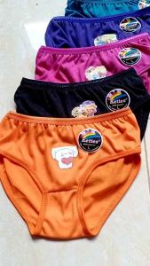 12 pcs Celana dalam anak cewek umur 2-7 thn warna gelap | CD Ketis Lusinan
