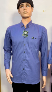 Kemeja panjang Denim Bahan Cigaret Premium Quality