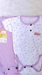3 Pcs Jumper Bayi Lilac Series Bolo 0-6 Bulan SNI Premium