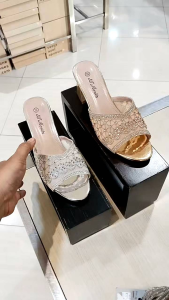 ST MORITZ‼️ sandal wanita pesta tinggi 7cm mewah blink blink