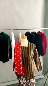 KEBAYA LURIK DAN ROK SATU SET DEWASA GRATIS SELENDANG