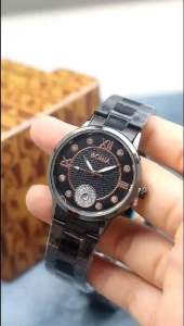 BEST PROMO - BEST SELLER - Jam Tangan Wanita Bonia Plat Romawi Free Box Tangal Aktif Rantai Steinless