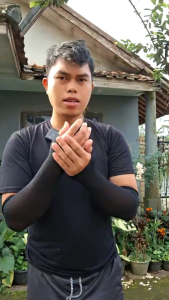 Manset Tangan Deker Tangan Handsock Polos Jempol Premium