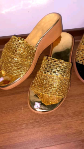 NEW VARIATION OF NANAY MILAS TWO STRAP WEDGE BLACK