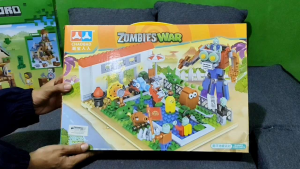 Mainan Anak Plant Vs Zombie War Block Brick Big Size 400+ pcs DIY Bongkar Pasang Toys
