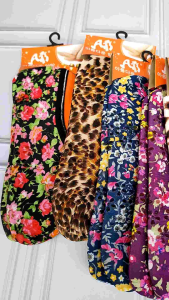 3 pasang Kaos kaki tawaf wanita umroh haji motif telapak anti slip tebal