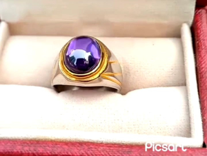 CINCIN BATU KECUBUNG UNGU MINIMALIS TOP QUALITY