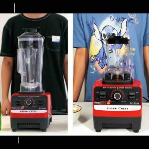Máy xay sinh tố công nghiệp KAW SILVER CREST SC-1589 công suất 4500W 2 cối xay dung tích lớn tiện dụng máy xay đa năng chính hãng