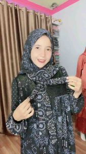 Gamis Set Hijab Danira Couple Mom and Kids