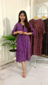 DREESBALI JEMINA JUMBO/DASTER BUSUI/DASTER BUMIL/SLETING DEPAN/MOTIF POLKADOT