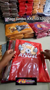 Paket Isi 5 Kaos Wanita Jumbo Gambar Beruang Teddy