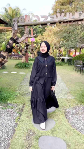 GAMIS REMAJA DAN DEWASA WARNA HITAM KOMBINASI BROKAT ANAK 5 6 7 8 9 10 12 TAHUN DAN REMAJA SAFIYA BY CUTETRIK SIMPEL CASUAL CANTIK GAMIS TEEN WARNA BLACK