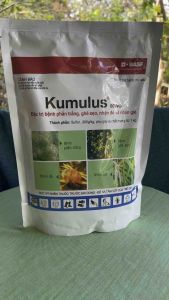 Thuốc trừ bệnh trừ sâu Kumulus 80wg ( gói 1kg ) trị bệnh phấn trắng  ghẻ sẹo nhện đỏ và nhện gié