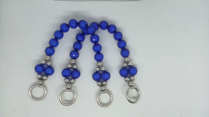 Sepasang Handle Tas Full Mote Akrilik Ring Silver Ukuran 30cm 35cm dan 40cm