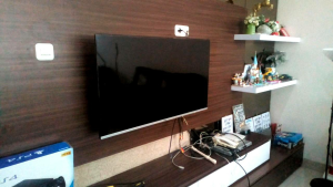 Bracket LED LCD PLASMA TV 32"-55" north bayou P4 - Tahan Beban hingga 31kg, VESA Min 10x10cm, VESA Max 40x40cm, Panjang Lengan Maksimal 40cm