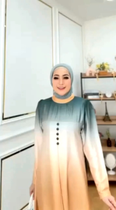 Gamis Muslim Mahika Gradasi Blossom Series