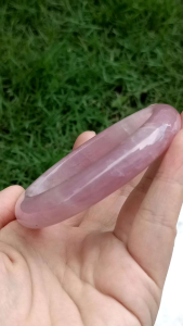 Pink Crystal Madagascar Pink Quartz Bangle 58mm 天然马达加斯加粉晶手镯 58mm