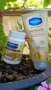 [CHỈ BÁN HÀNG THÁI] SỰ KẾT HỢP HOÀN HẢO. BỘ ĐÔI DƯỠNG KÍCH TRẮNG DA BODY CẤP TỐC VASELINE X GLUTA HYA SERUM 300ML+ KÍCH TRẮNG VASELINE 250G.